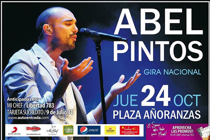 El jueves 24 Abel Pintos estará en plaza Añoranzas