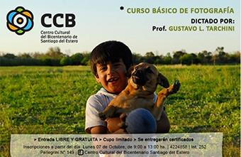 Gustavo Tarchini dictará un curso de fotografía en el Centro Cultural del Bicentenario