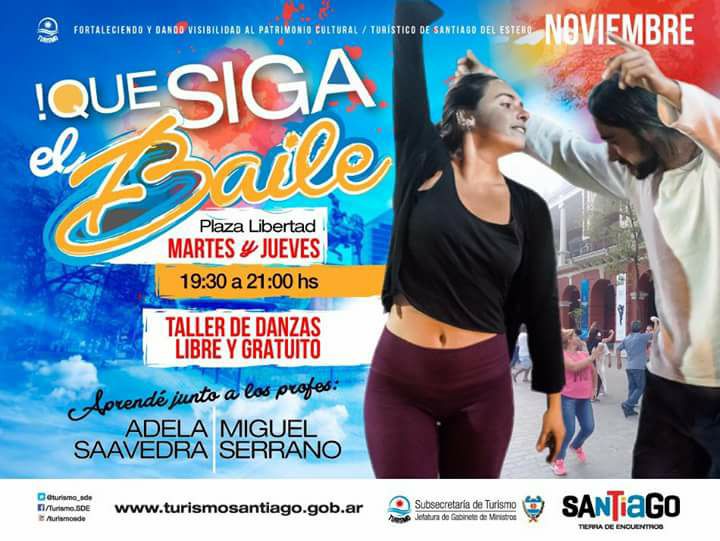 Continúan los Talleres «Que siga el Baile» en Plaza Libertad