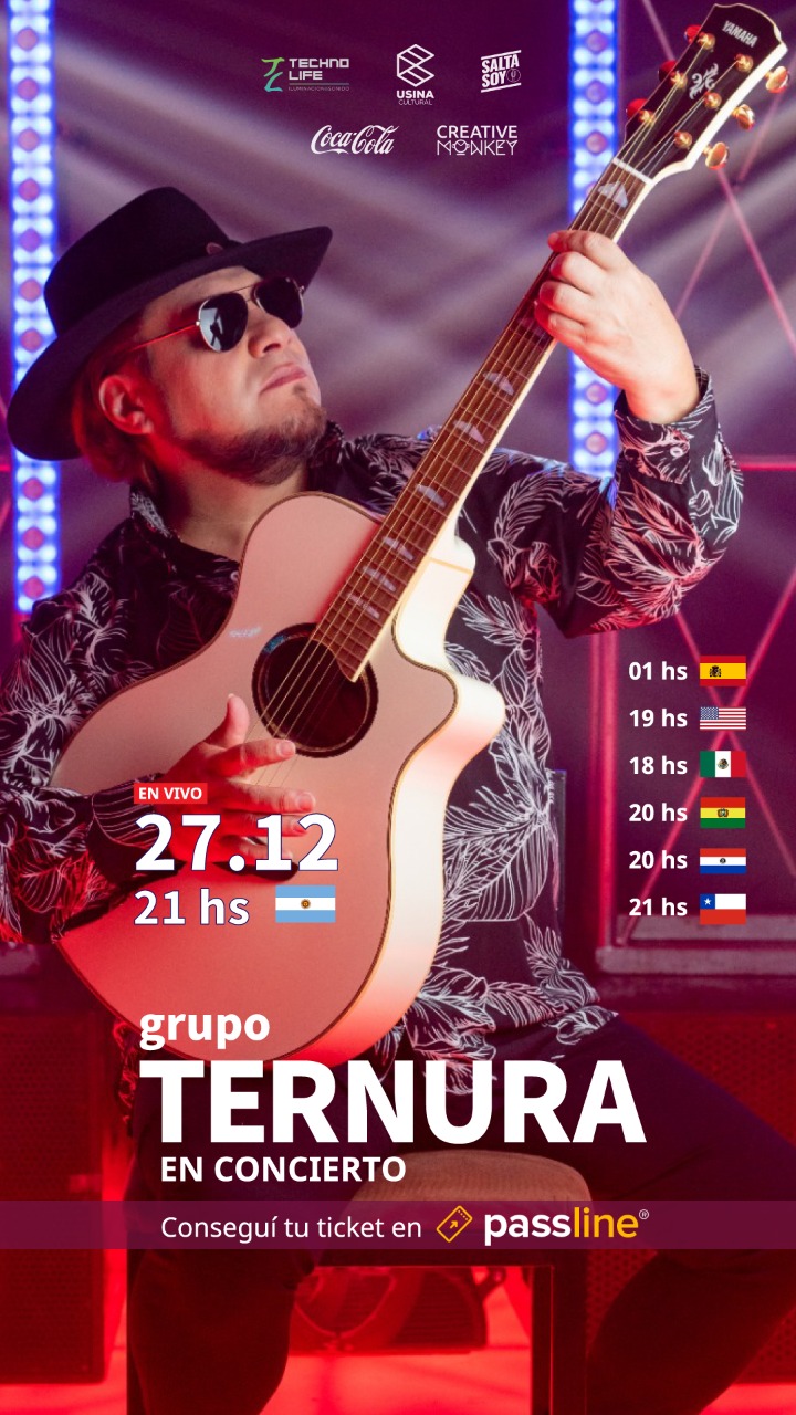 El grupo Ternura despedirá el año con un gran show musical.
